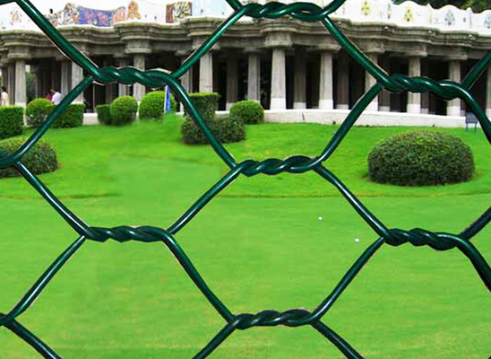 PVC Dilapisi Hexagonal Wire Mesh Ayam Wire Mesh Bahan Kawat Besi Untuk Pertanian