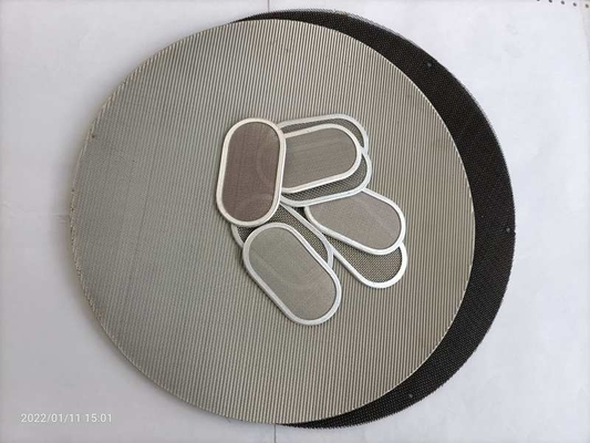 Rectangle Oval Shaped Extruder Screen Mesh Memberikan Filtrasi Ideal Meleleh