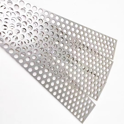 Sertifikasi ISO Filter Lubang Bulat Stainless Steel Lembaran Logam Berlubang 0.5mm-7mm
