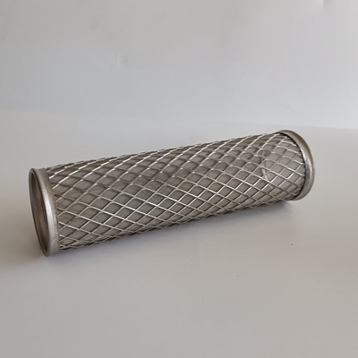 Kekakuan Tinggi Expanded Metal Extruder Screen Mesh Wear Proof